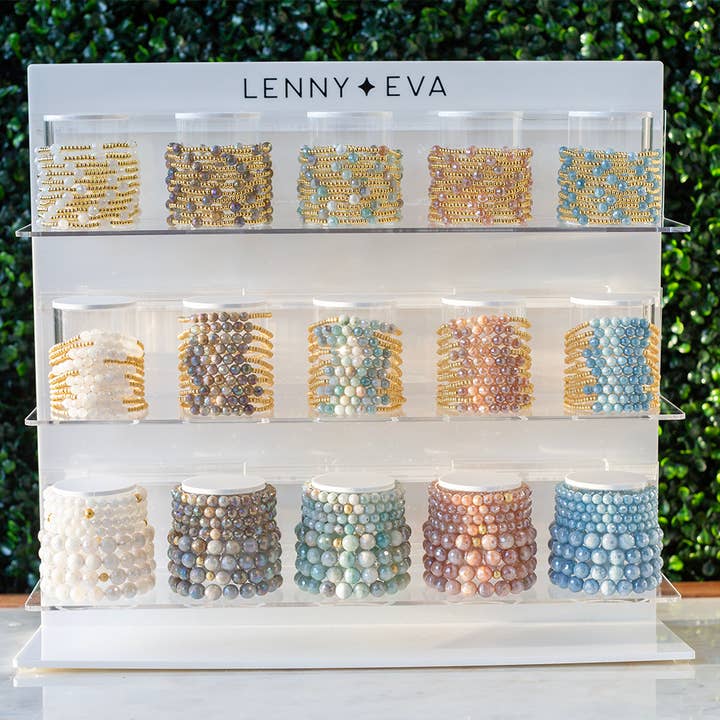 Lenny & Eva - Wholesale Beaded Bracelet - Gold Beaded Bracelets-Dot, Labradorite6