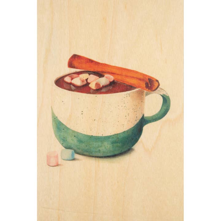 Wood Postcard Pastries Cannelle for wholesale by Woodhi