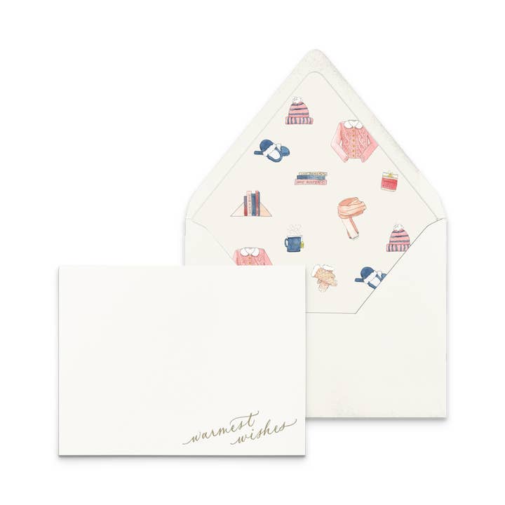 Warmest Wishes | Stationery Set of 6 for wholesale by Ciarra Claire