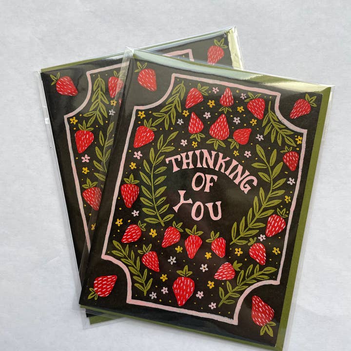 Carte de vœux Thinking of You pour la vente par DK Hannon Illustration