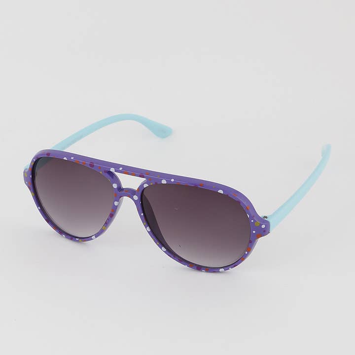 Mix Color KIDS Dot Aviator Sunglasses for wholesale on Faire