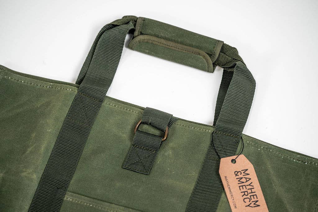 Mayhem & Mercy - Vente Tote bag – unisexe - Sac de transport pour bois de chauffage en toile cirée de qualité supérieure et fourre-tout6