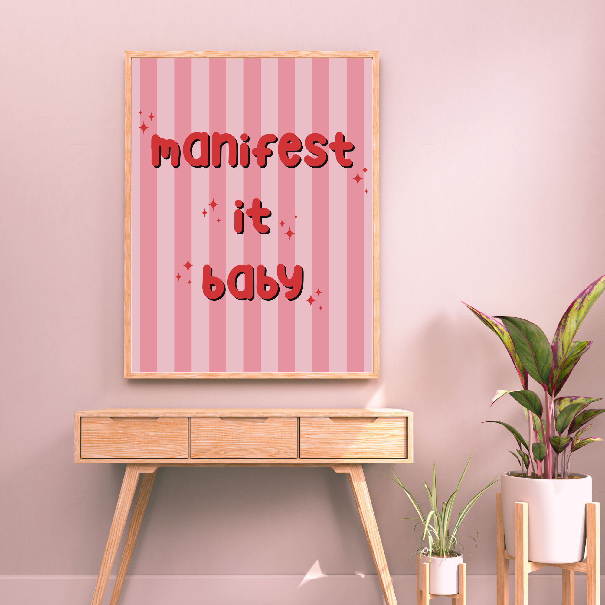 Rosage Studio - Vente Affiche d'art - Affiche murale « Manifest It Baby »1
