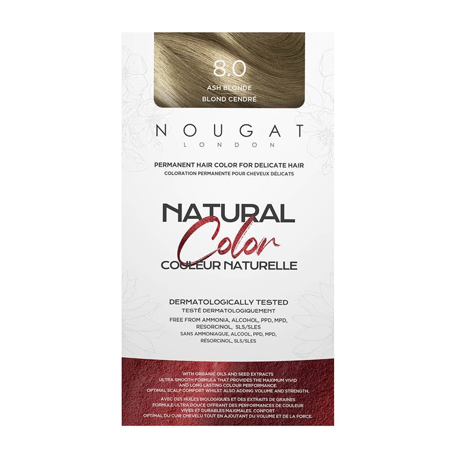 Nougat London – wholesale Hair dye – Permanent Hair Colour Ash Blonde 8.0 (170ml)1