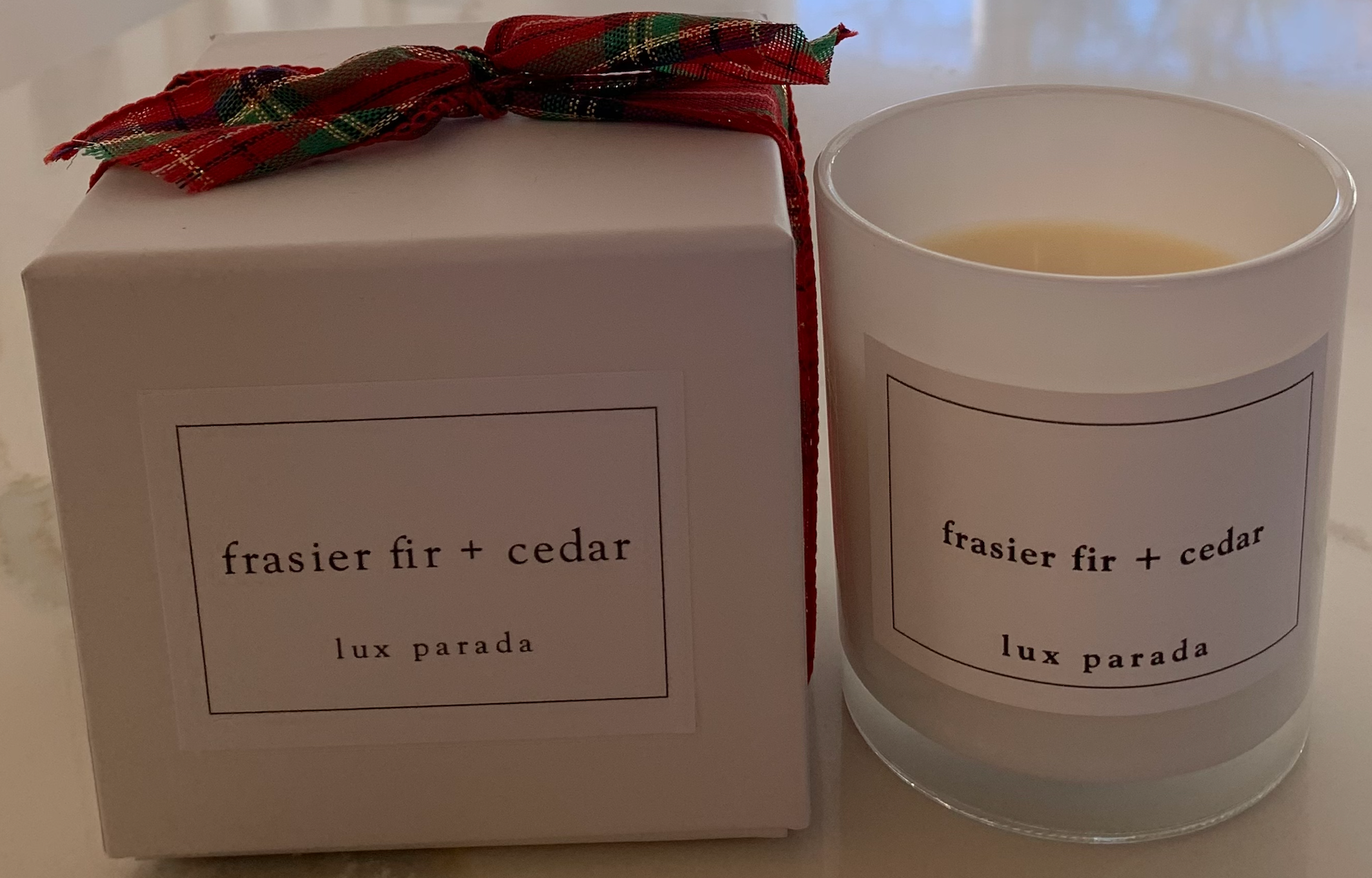 lux parada - Wholesale Jar/Filled Candle - frasier fir + cedar0
