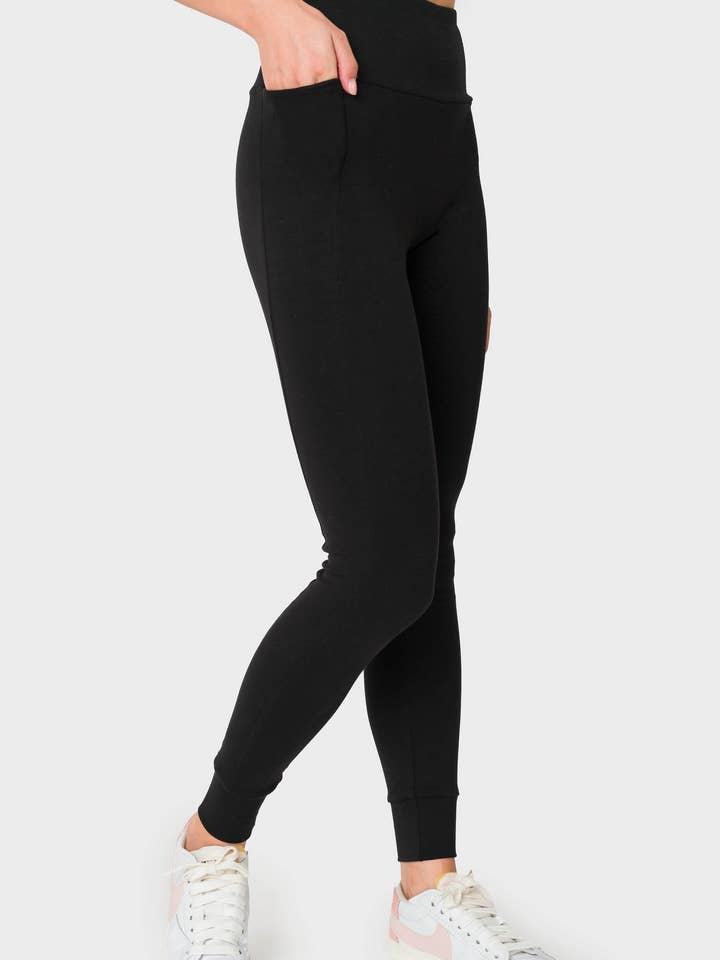 Cintura Alta Essential Ponte Suave Leggging por atacado de Gibsonlook