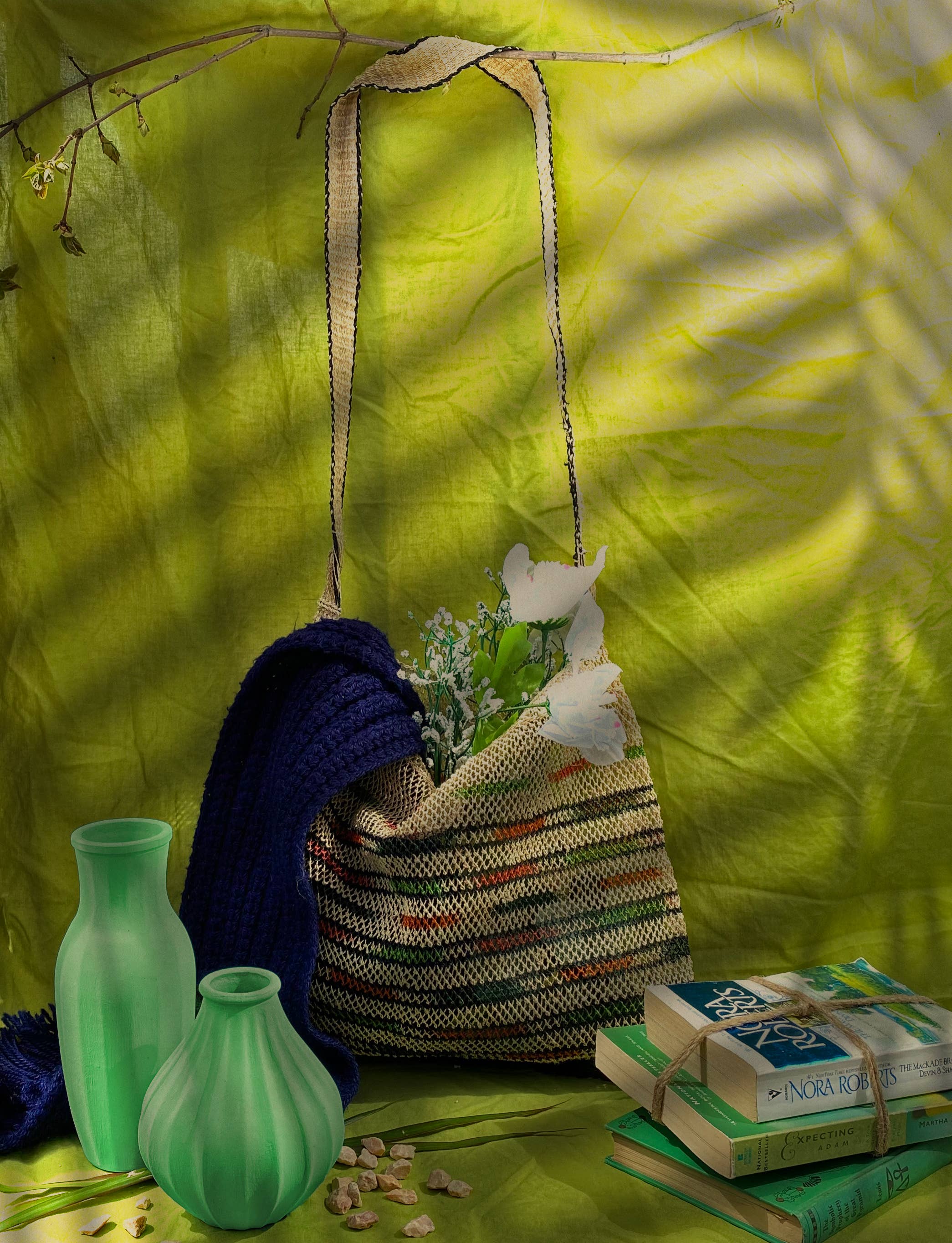 A Million Elephants - Wholesale Crossbody Bag - Women's - Natural Vine Crossbody Beach / Summer / Market Bag4