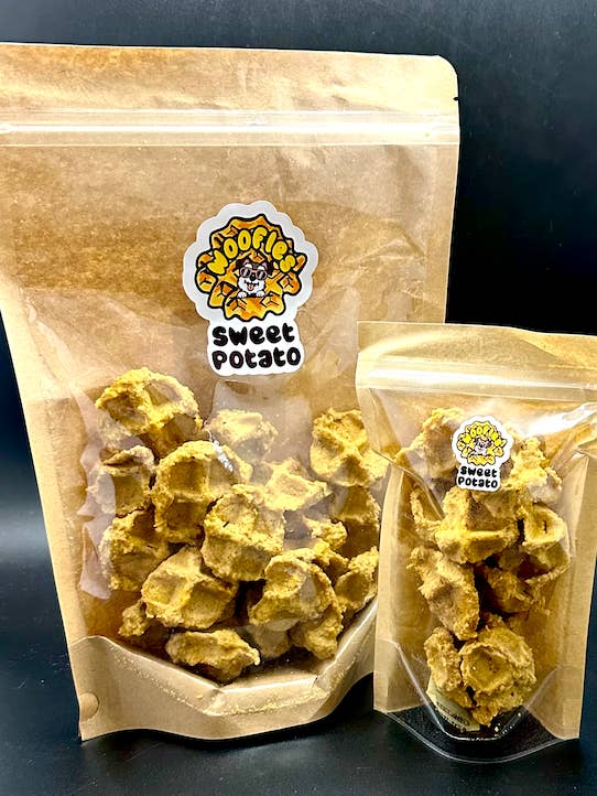 Sweet Potato Woofles Dog Treats for wholesale by Wag and Bark