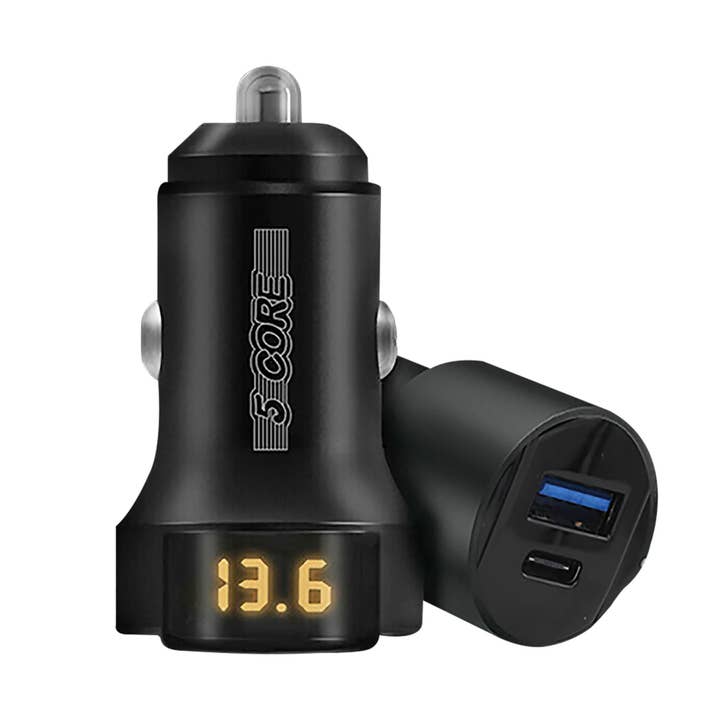 K Cube Inc - Wholesale Charger - 5 Core Car Charger USB + Type-C Quick Charge Adapter