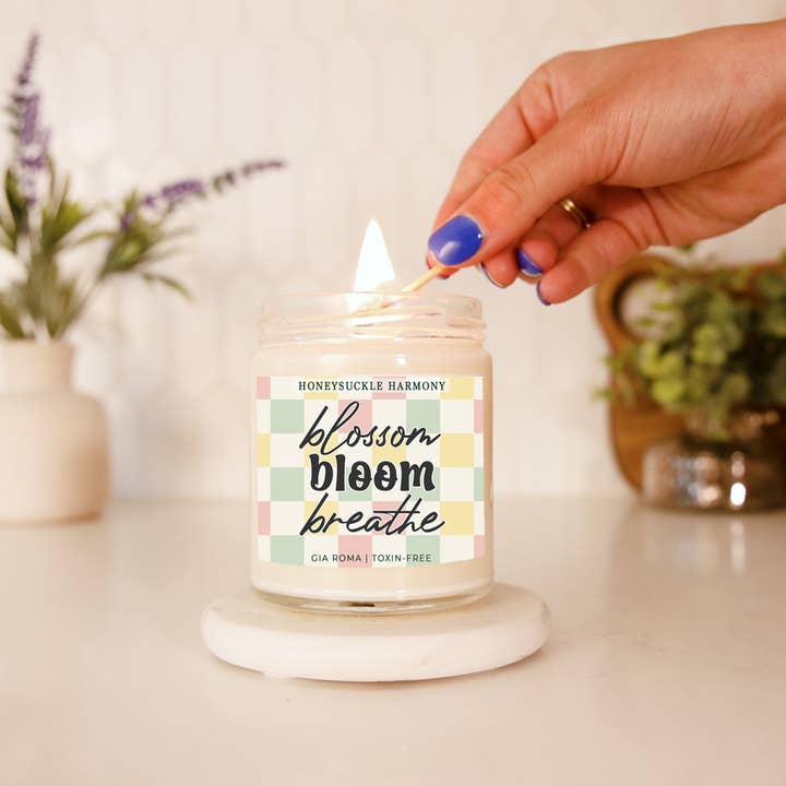 Gia Roma - Vendita all'ingrosso Candela in vasetto - Candele pasquali retrò con graziosi barattoli profumati alla soia primaverile12