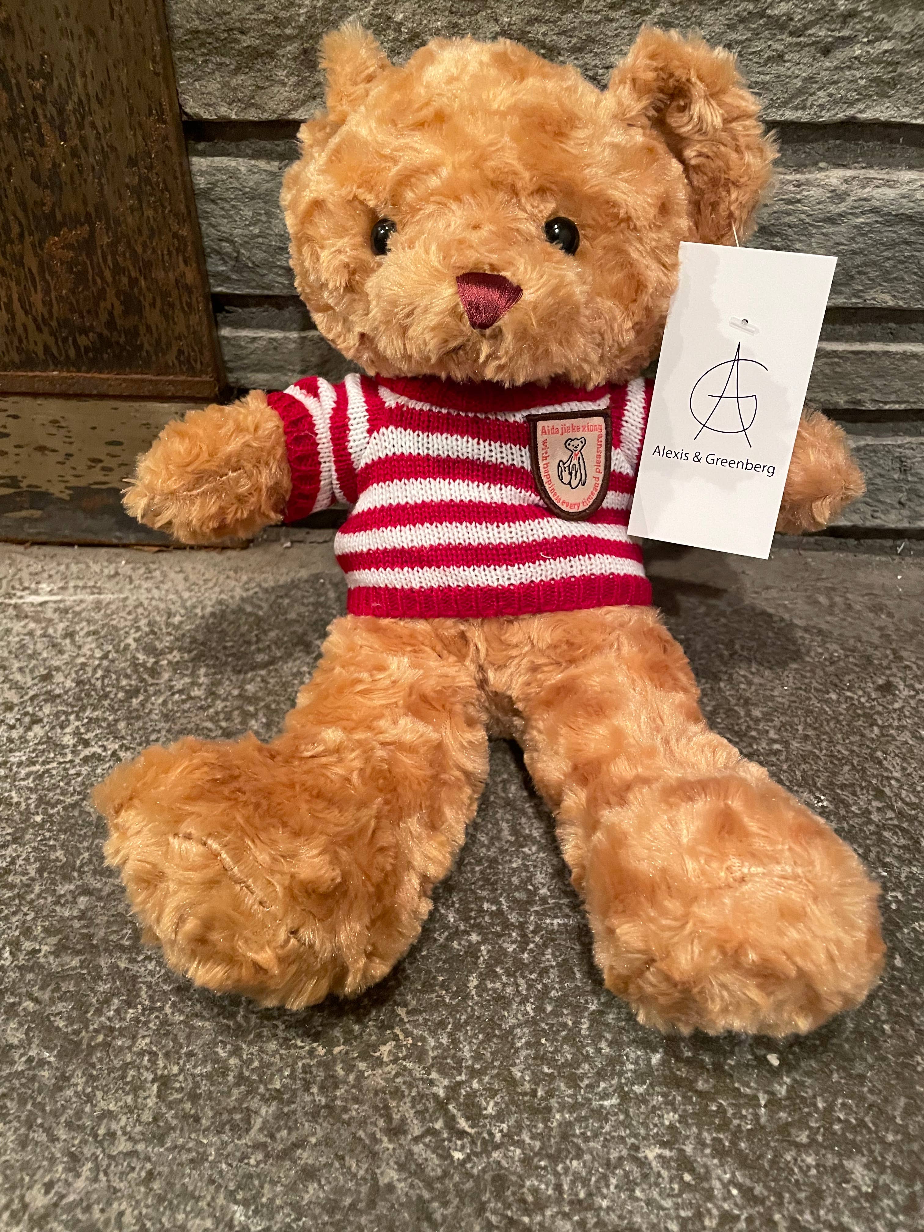 AlexisandGreenberg – Engroshandel Fidget - Børn – Fidget Plush Sensory Bear Fidget hjerte legetøj eller gave 14 tommer6