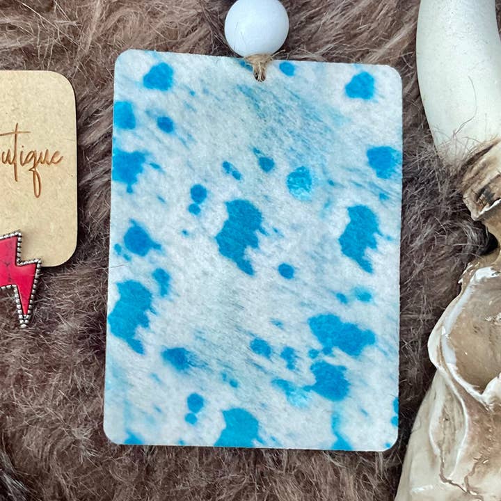 Acid Wash Blue Bowhide Freshie por atacado de Ranchy Roan Boutique
