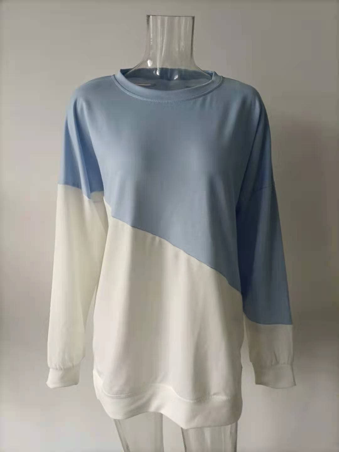 Lily Clothing - Vente Sweat à capuche – femme - SWEAT À CAPUCHE À MANCHES LONGUES ET COL ROND DE COULEUR ASSORTIE15