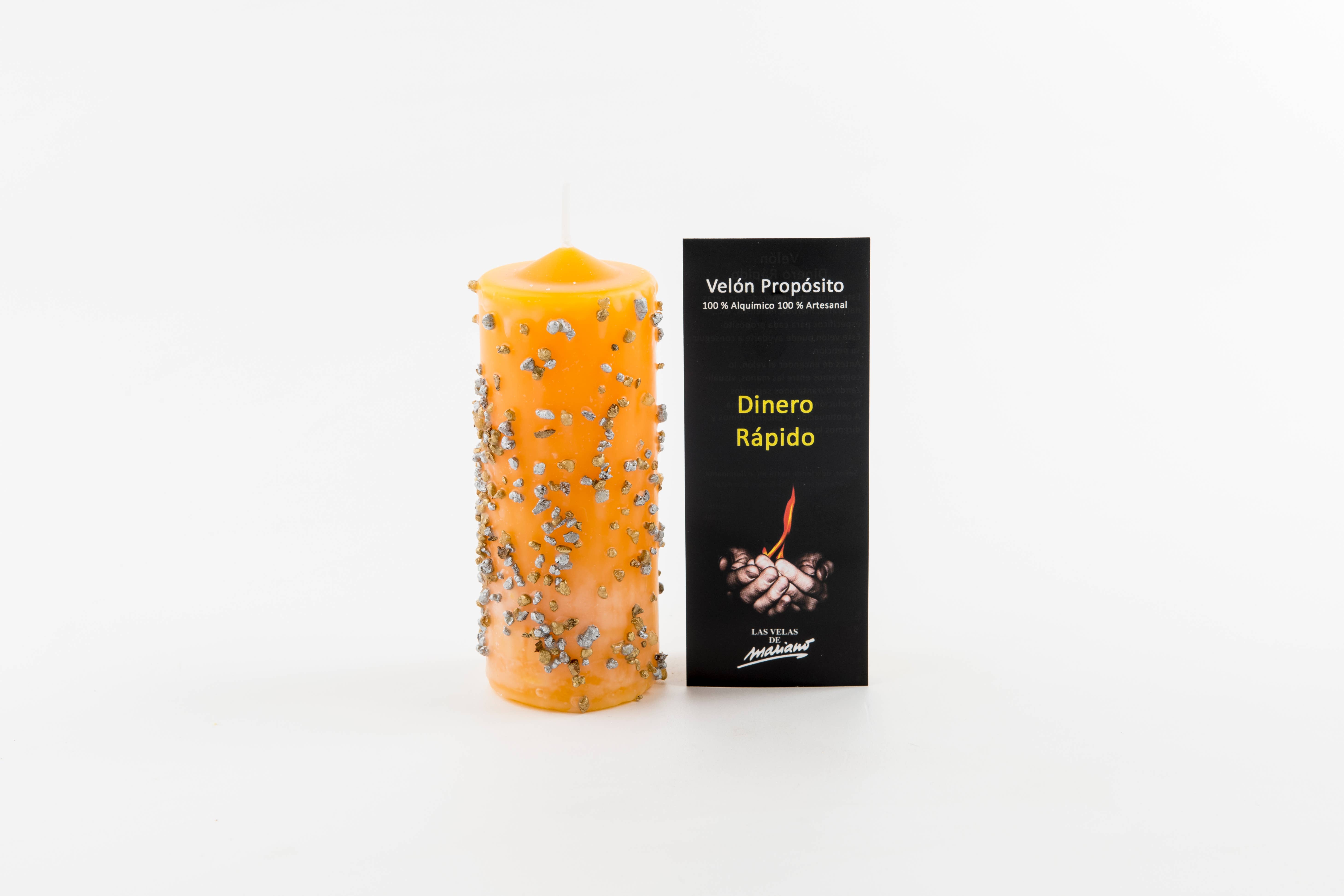 Las Velas de Mariano - Wholesale Pillar Candle - Velón Purpose Fast Money