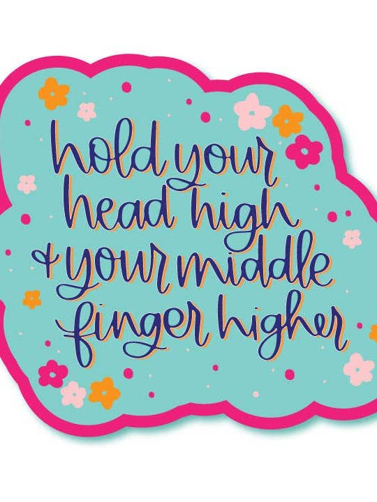 Middelvinger Hogere Vinylsticker voor wholesale door Cedar Witch Goods