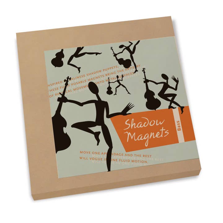 Elements2 Design - Wholesale Magnet - Shadow Magnet Bass – 12" Posable Black Silhouette Puppet2