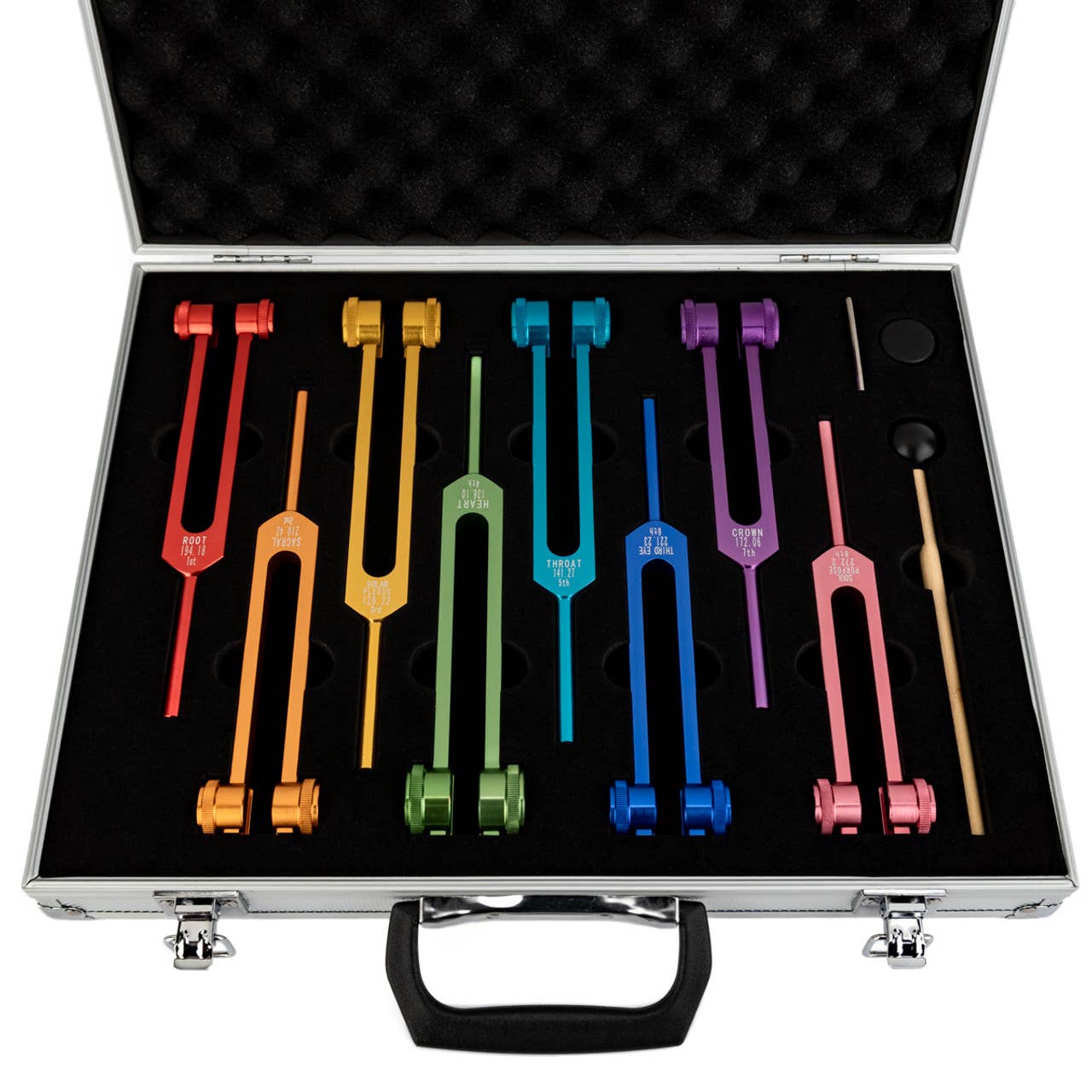 HK Higher Knowing - Wholesale Meditation Supplies - Zen Planetary Chakra Set of Eight Tuning Forks2