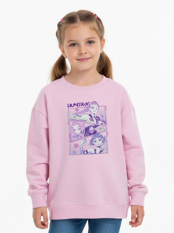 Kids Huntrix K-pop Anime Printed Sweatshirt for wholesale by Missi Clothing