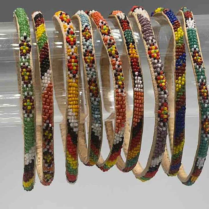 The Niger Bend - Vendita all'ingrosso Bracciale con perline - Sahara - Braccialetto in pelle Mali con perline12