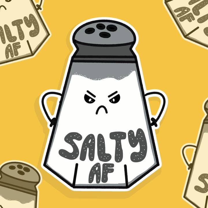 Salty AF for wholesale by Mollie Rose Art Co
