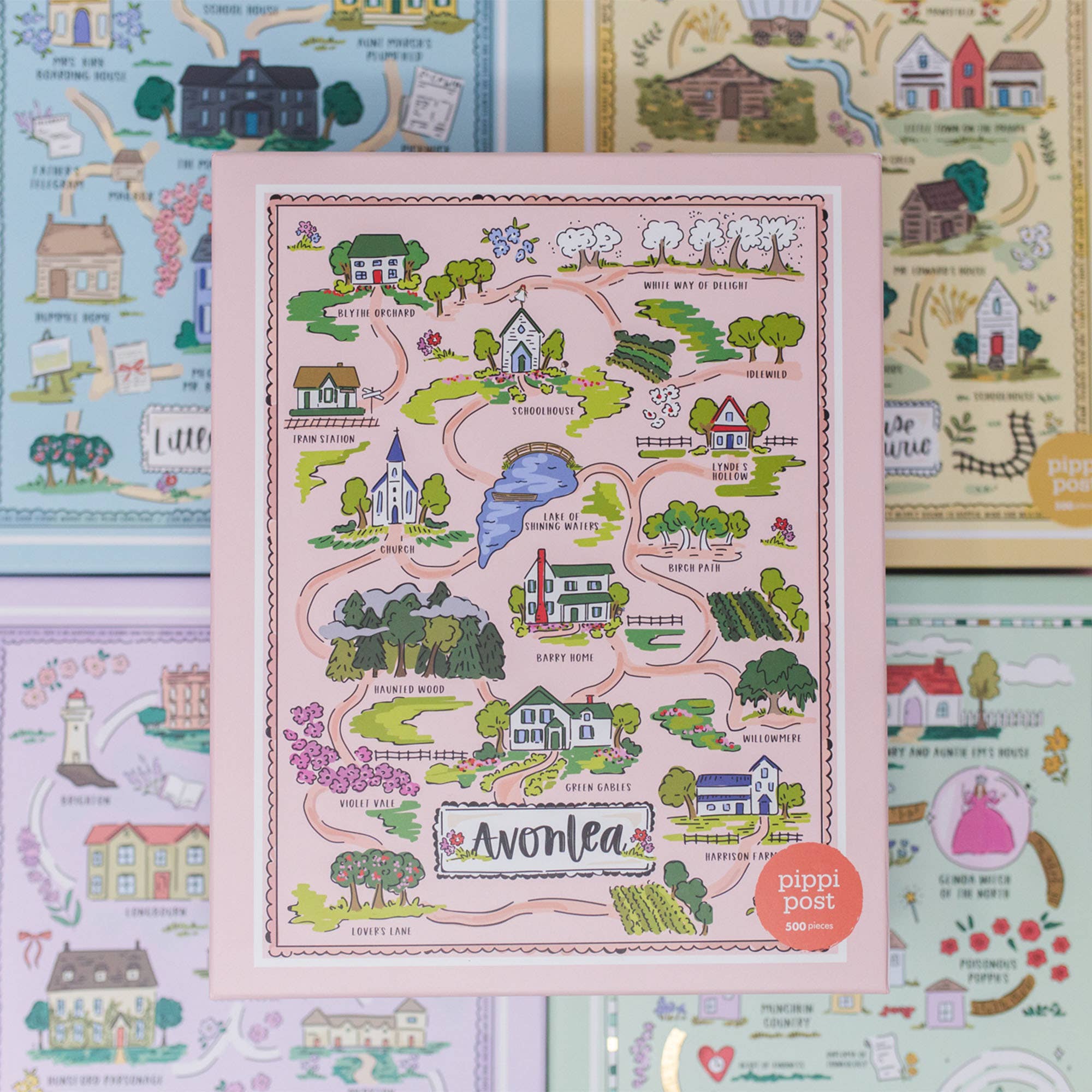 Pippi Post – Engroshandel Puslespil - Børn – Anne fra Grønnebakken - Avonlea kort puslespil med 500 brikker7