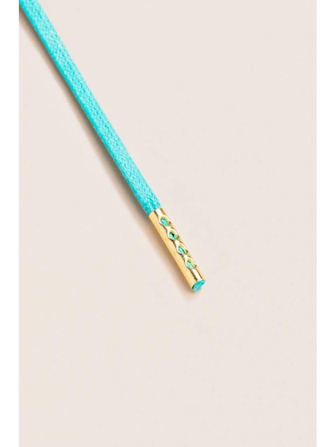Senkels - Wholesale Shoelaces - Unisex - turquoise | round waxed laces6