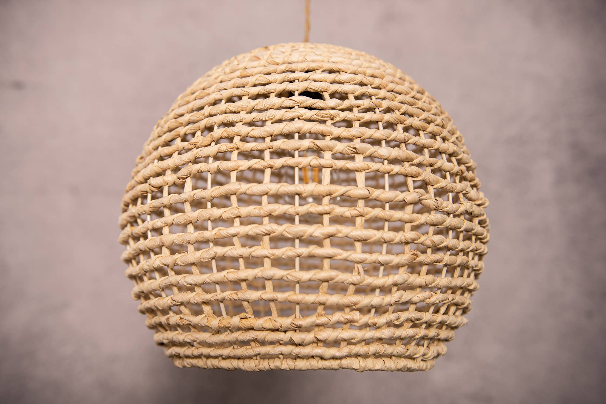 Natural Round Rattan Hanging Light handwoven Bamboo Pendant Light for wholesale on Faire5