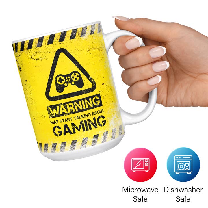 Mug Monster - Vente Tasse à café - Mug Gaming - Warning May Start Talking About Gaming9