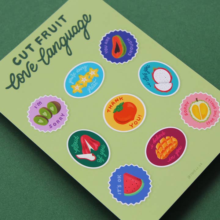 JaneLi.Co - Wholesale Art Print - Cut Fruit Love Language Art Print2