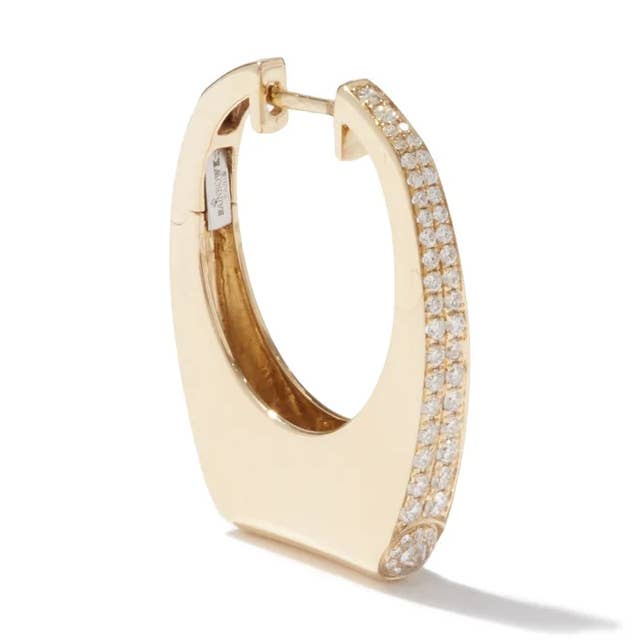 Pendientes de Aro de Diamante, Regalo de Compromiso, regalo para ella para venta al por mayor de OISHI DIAMONDS