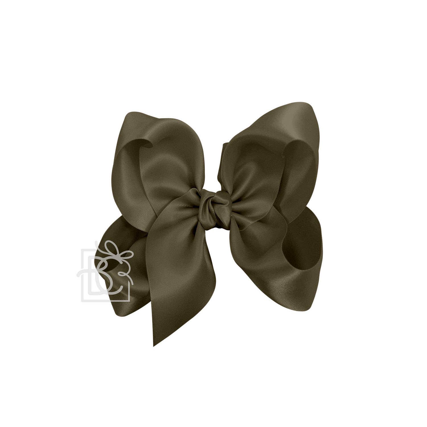 Beyond Creations, LLC - Wholesale Hair Bow - Kids - SATIN BOW ON CLIP137