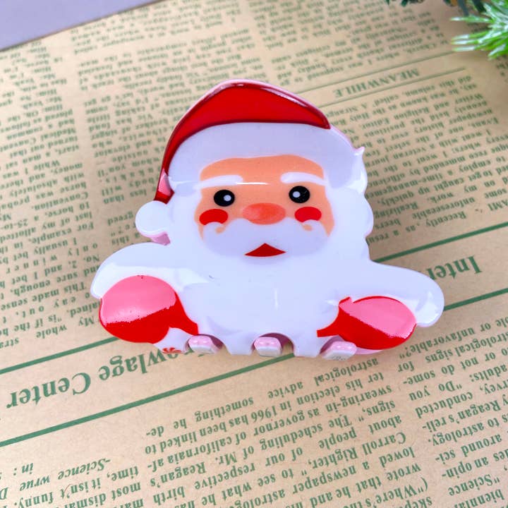 TheDivaSoap - Wholesale Hair Clip - Women's - Santa Claus elk cartoon cute claw clip