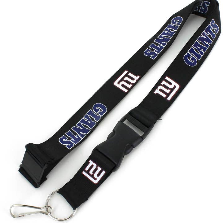 Cordon d'équipe des New York Giants de la NFL, noir pour la vente par Aminco USA
