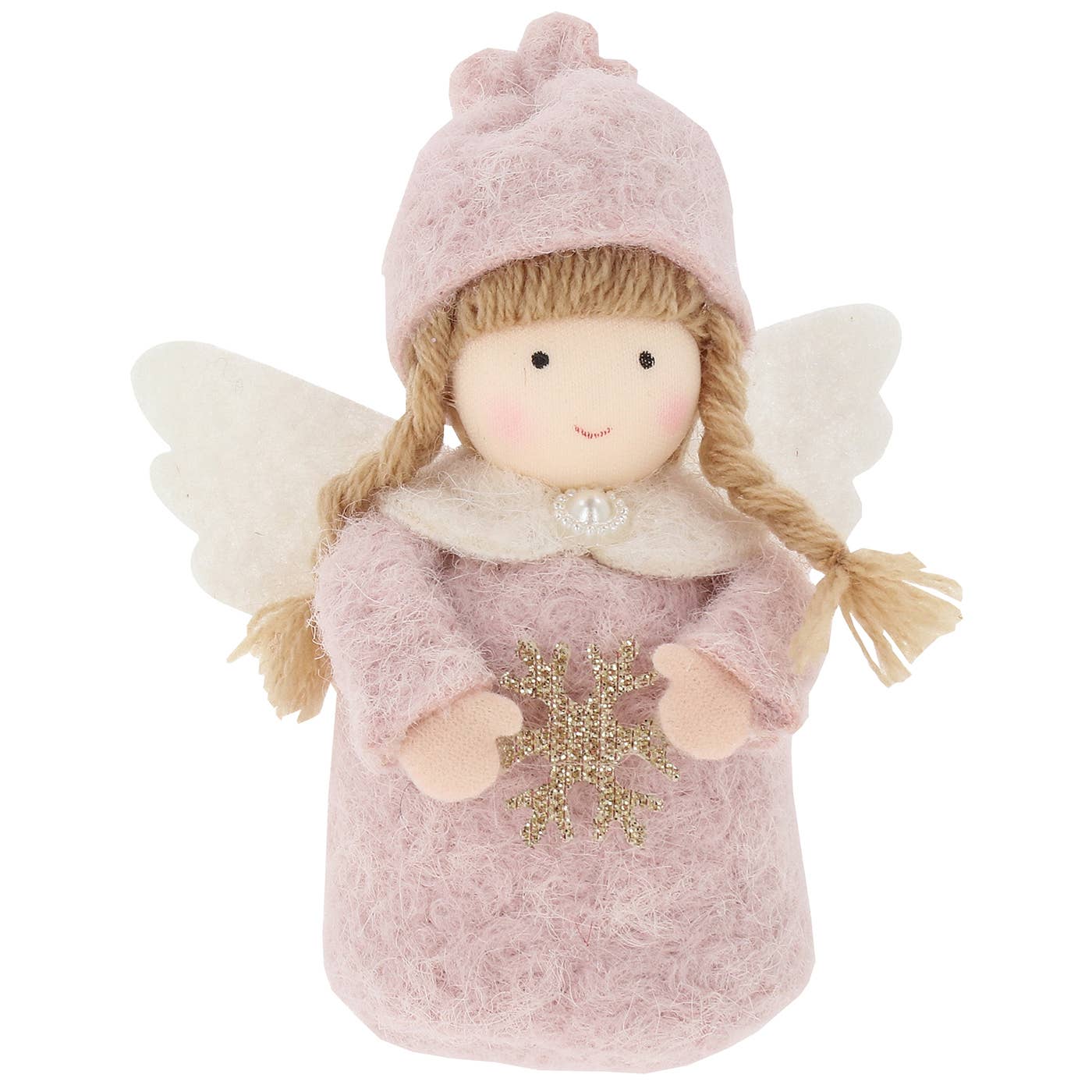 Joe Davies – Decoração de Natal por atacado – Fada Sentada de Feltro Kraft1