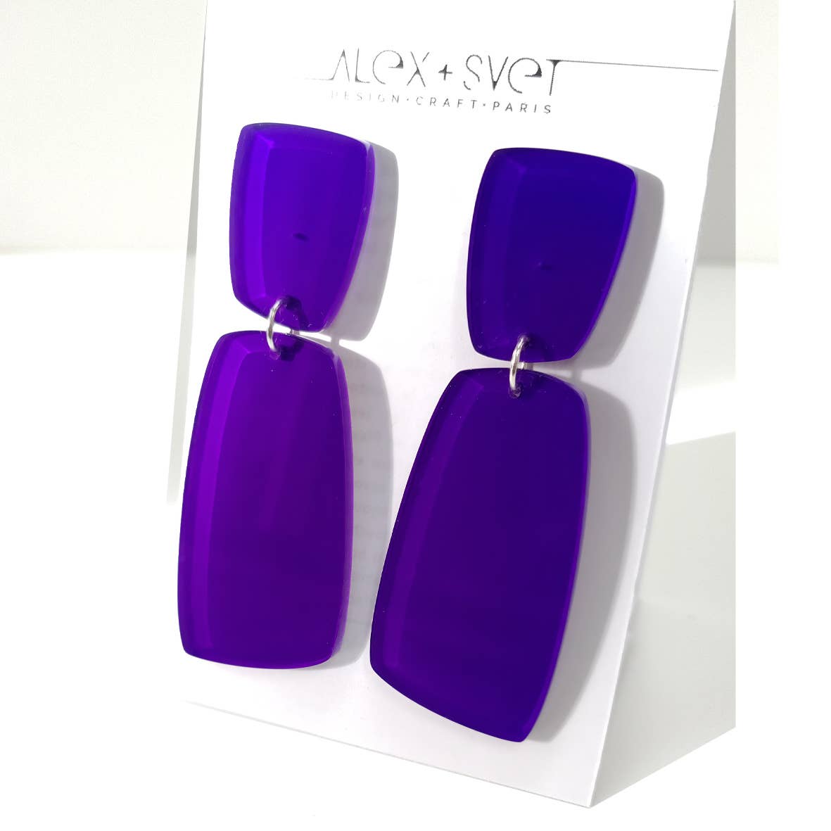 ALEX+SVET - Wholesale Dangle Earrings - BINTOU LG acrylic earrings LUSH GLOW line9