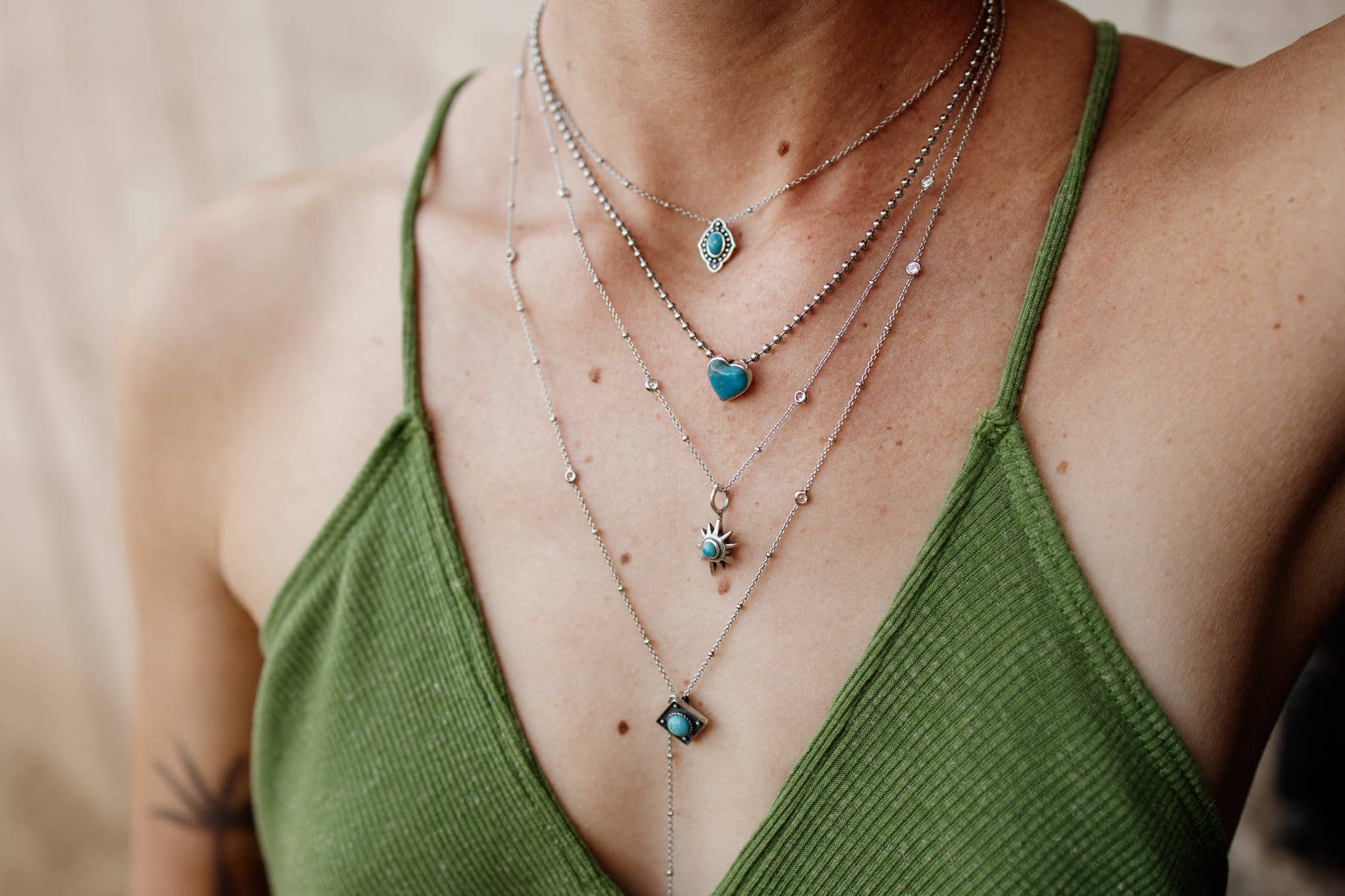 Sowell Jewelry - Wholesale Pendant/Charm Necklace - Star Turquoise Necklace0