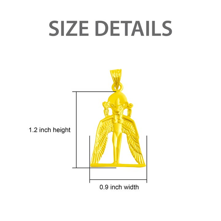 ALADDIN'S LAMP JEWELRY – wholesale Individual charm/pendant – Goddess Sekhmet The healer Gold Pendant2