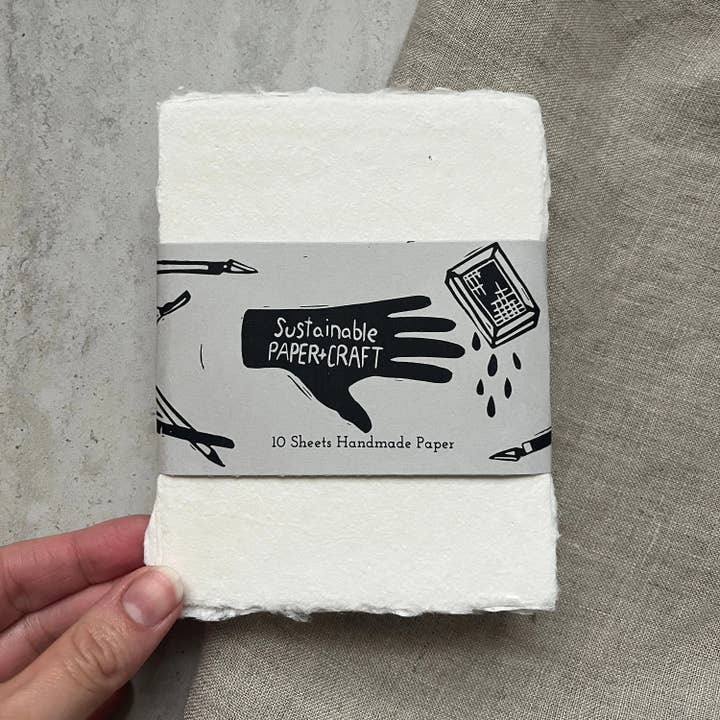 Sustainable Paper+Craft - Wholesale Sketchbook/Sketchpad - Handmade Paper Sheet Set in A2