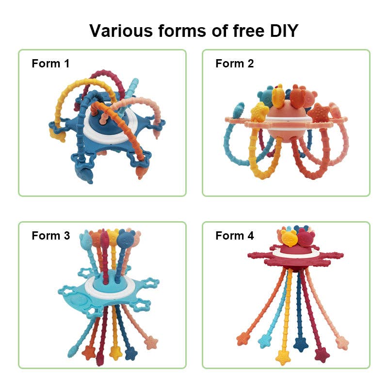 VIGOR - Wholesale Teether (Not Clip-On) - Baby - Montessori Pull String Sensory Toy for 6-12-18 Months Babies11