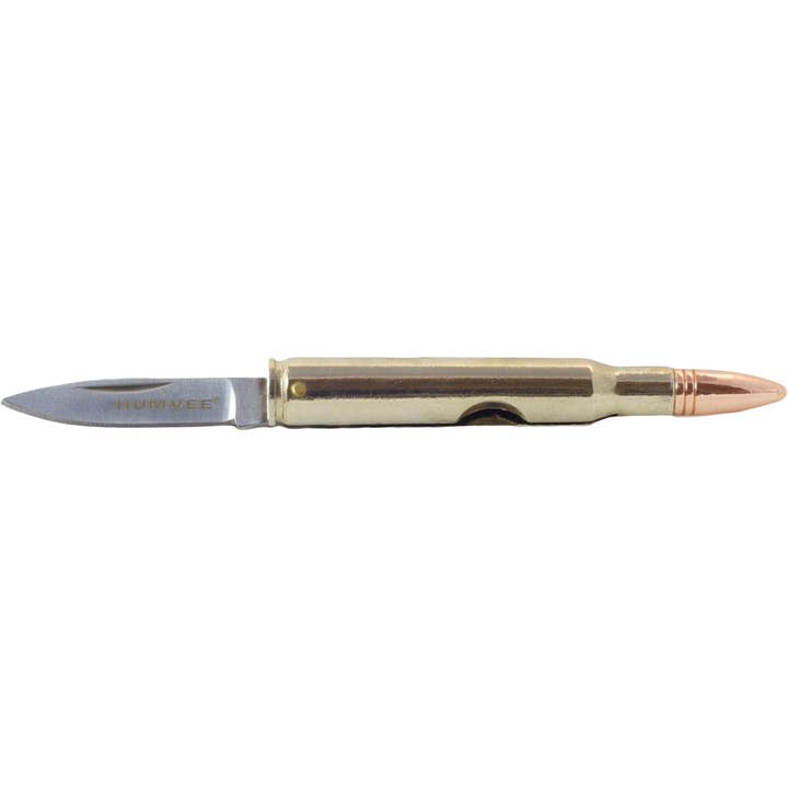 CALIBER GOURMET / CAMPCO – wholesale Pocket knife/holder – Humvee Bullet Knife Display, Box of 25