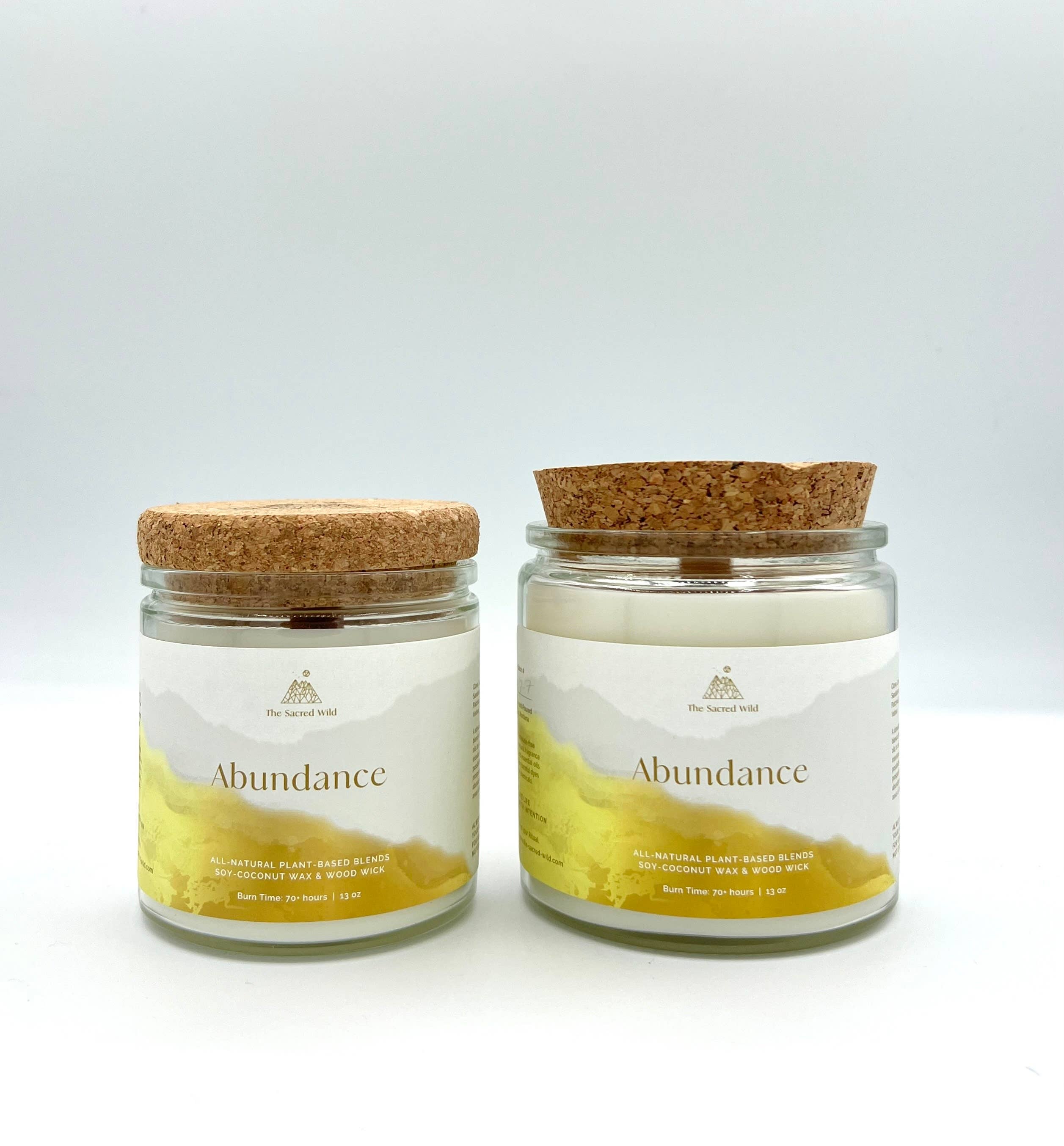 The Sacred Wild Candle Co - Wholesale Jar/Filled Candle - Abundance Intention Candle2
