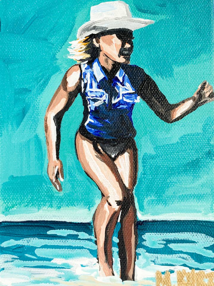 Coastal Cowgirl Print for wholesale by Makenzie Kurz Art