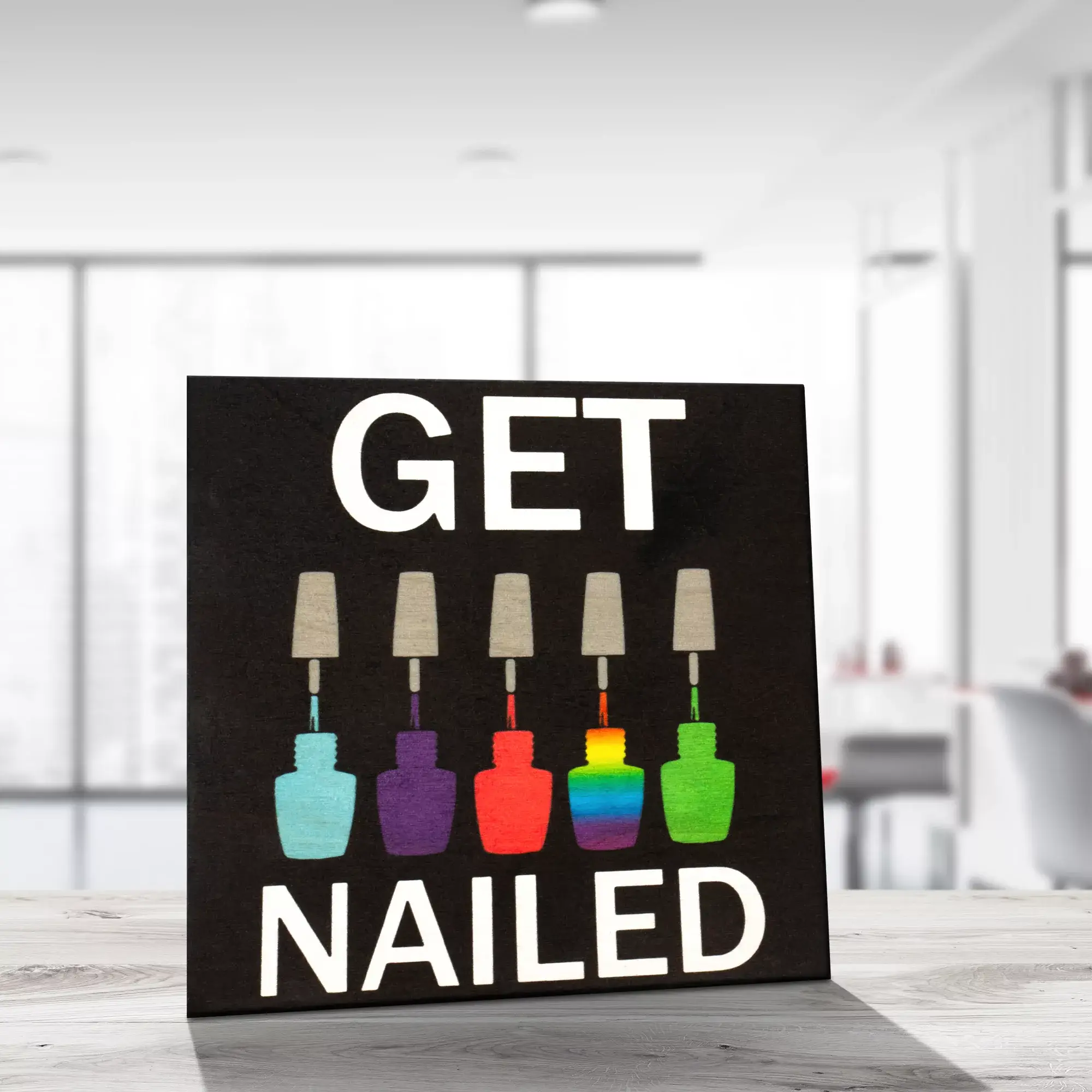 JennyGems - Wholesale Sign - Funny Nail Salon Black Decor, Manicurist Gifts1