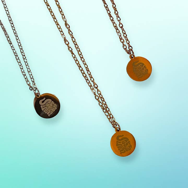 Colar de pingente de intestino por atacado de Shit & Crystals