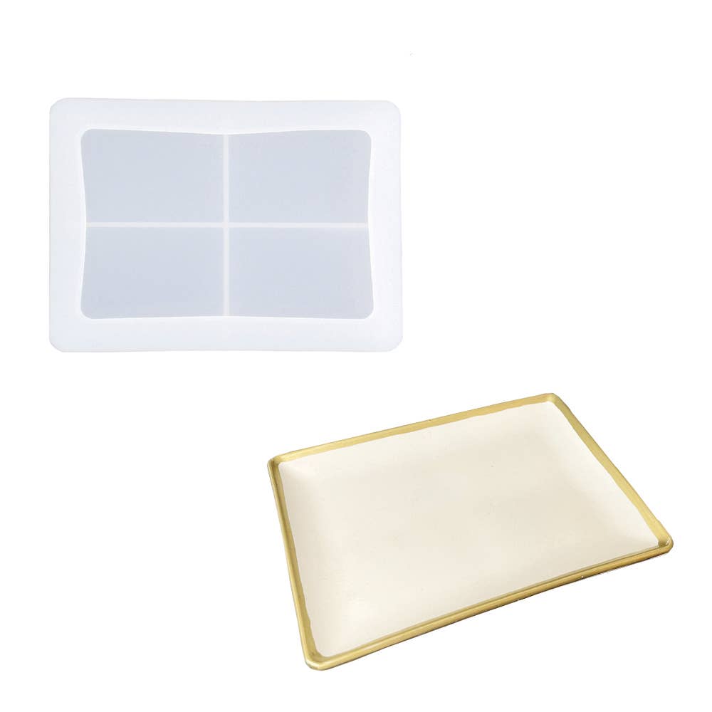 Graine Créative - Wholesale Craft Tool - SILICONE MOLD CUT 15CM X 11CM - RECTANGLE jesmonite5