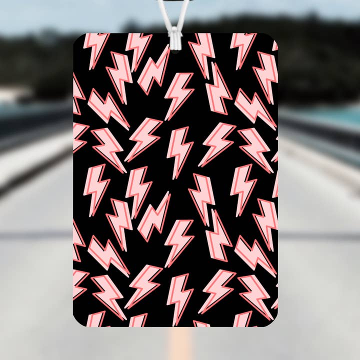 Fresador de aire reutilizable Pink Lightning Bolts para venta al por mayor de Honey Designs