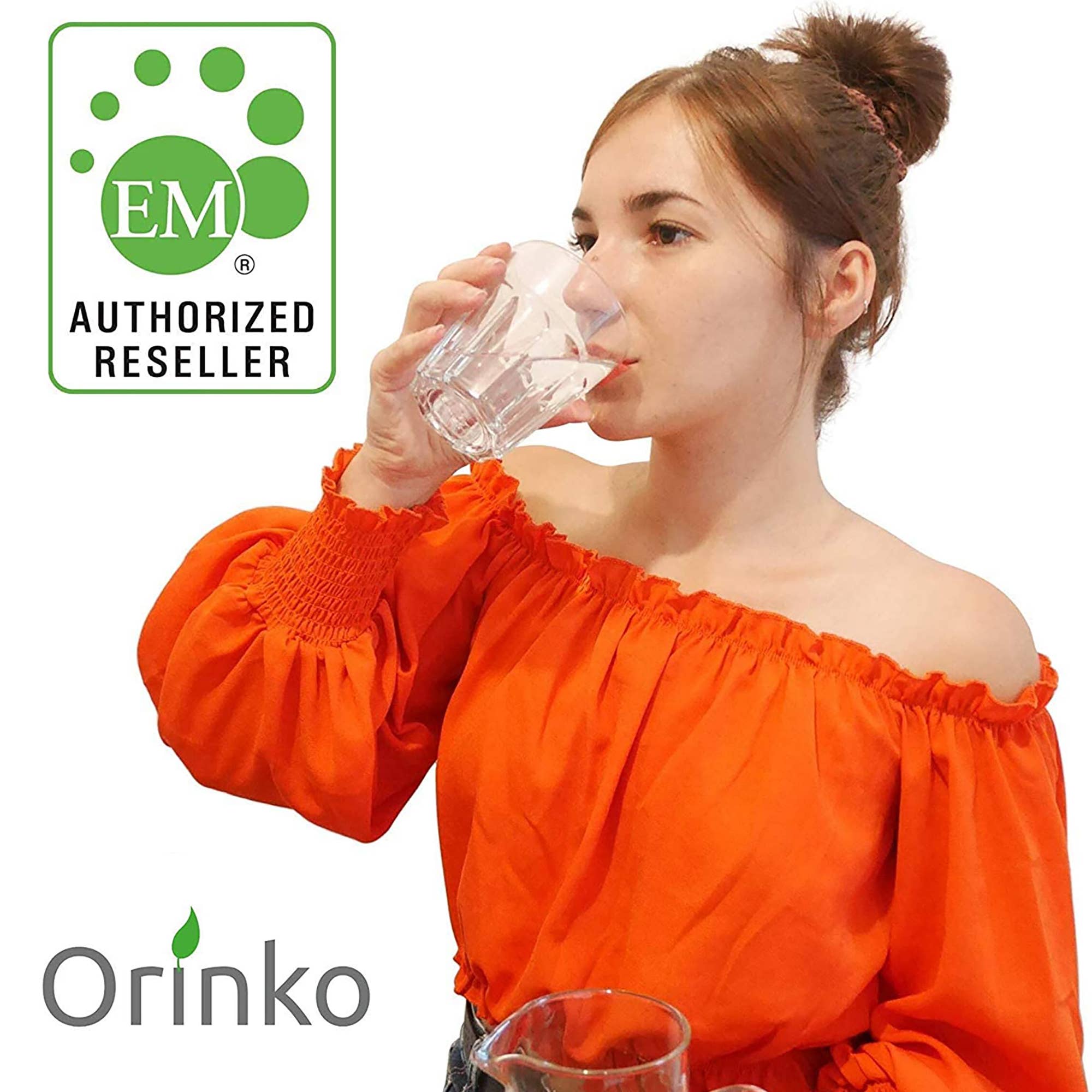 Orinko - Wholesale Drinking Glass/Cup - (Bulk) Pink EM® ceramic beads | Approximately 500G3