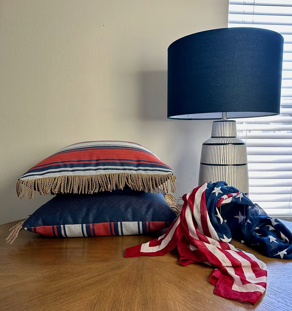 American Prosperity Pillow - America 250 licensee - Wholesale Throw/Decorative Pillow - Liberty Lux American Prosperity Indoor/Outdoor Pillow2