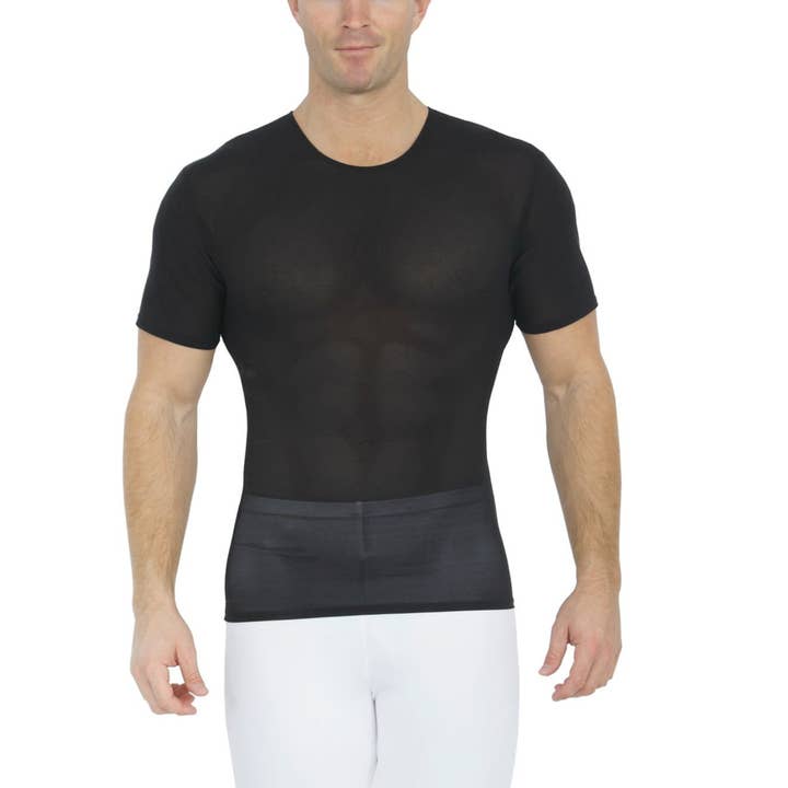 Insta Slim Power Mesh Compression Crew Neck 180TS0001 for wholesale by InstantFigure