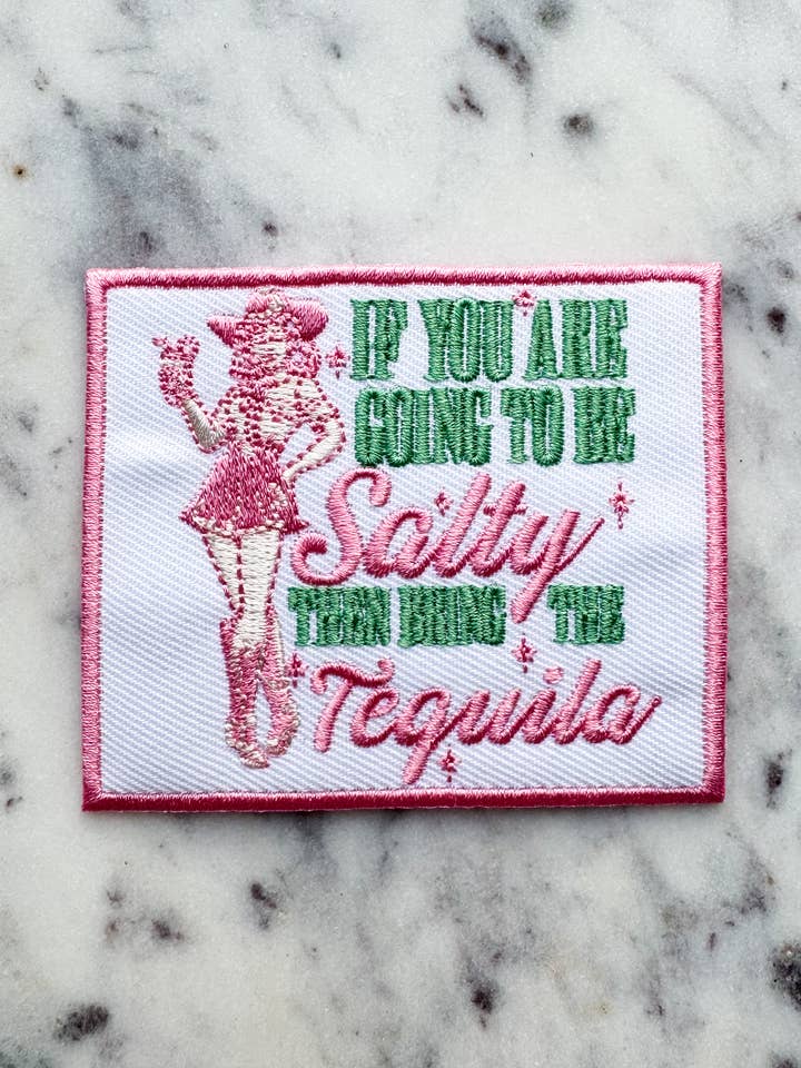 Tequila Iron On Patch for wholesale by Magnolia Charms